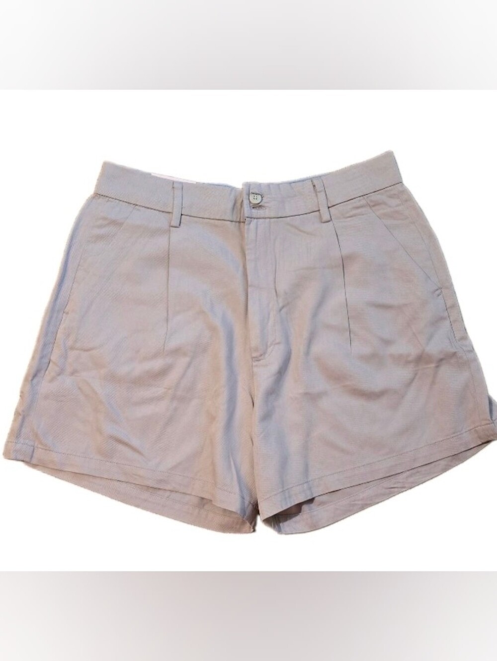JACHS Girlfriend Women’s Beige Pleated Chino Shorts Size 8